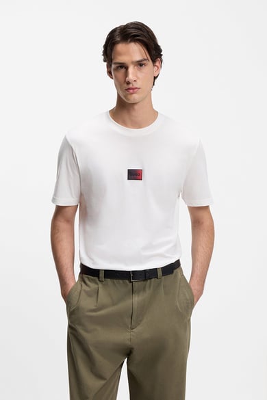 ΜΠΛΟΥΖΑ T-SHIRT HUGO - 102 ΛΕΥΚΟ